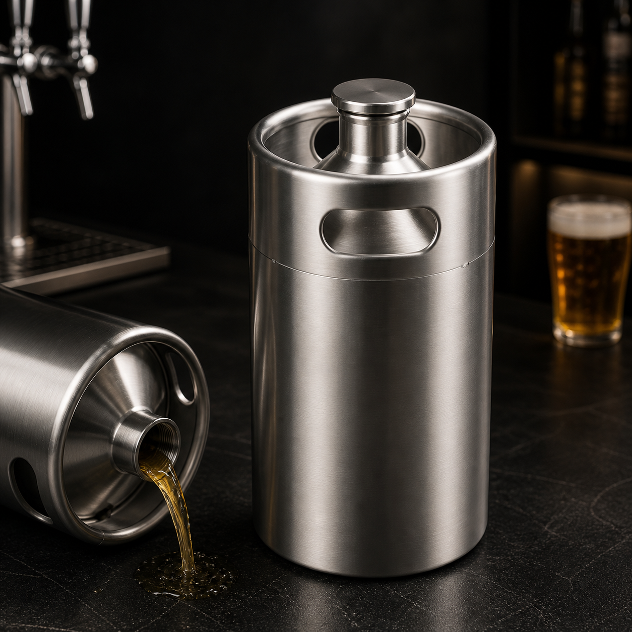 Premium 5L Mini Keg – Stainless Steel Draft Growler