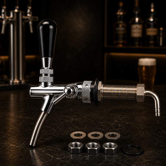Adjustable Draft Beer Tap – Long Shank Faucet (100mm / 120mm)