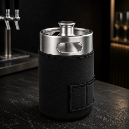 Premium Keg Cooler Jacket – Neoprene Insulated Cover with CO₂ Pocket