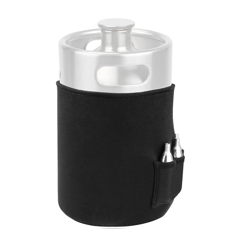 Premium Keg Cooler Jacket – Neoprene Insulated Cover with CO₂ Pocket