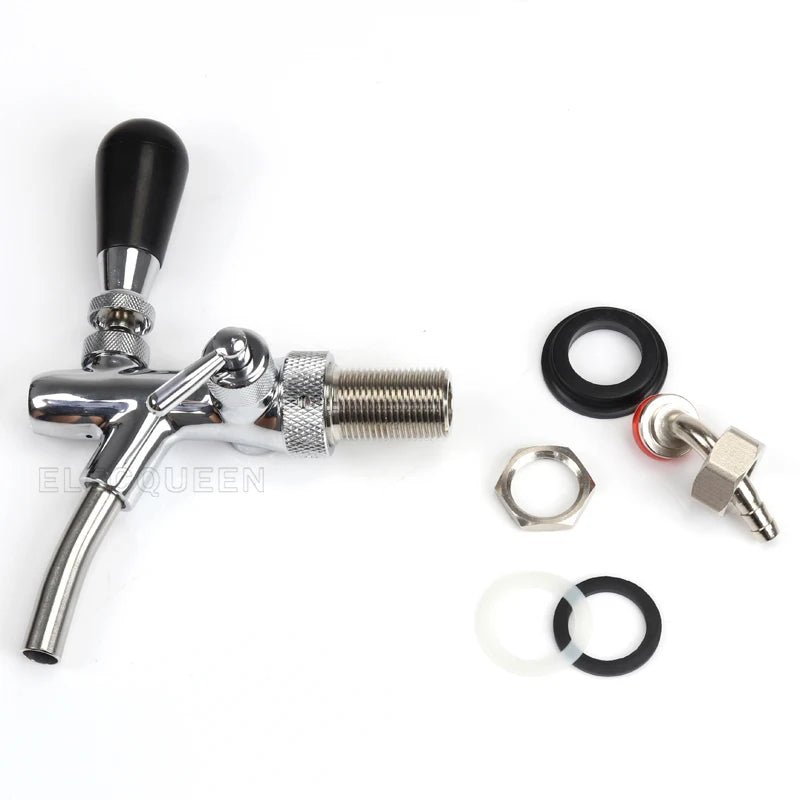 Beer tap faucet Adjustable Faucet with chrome plating Flow Control beer faucet Homebrew making tap - CleanOva