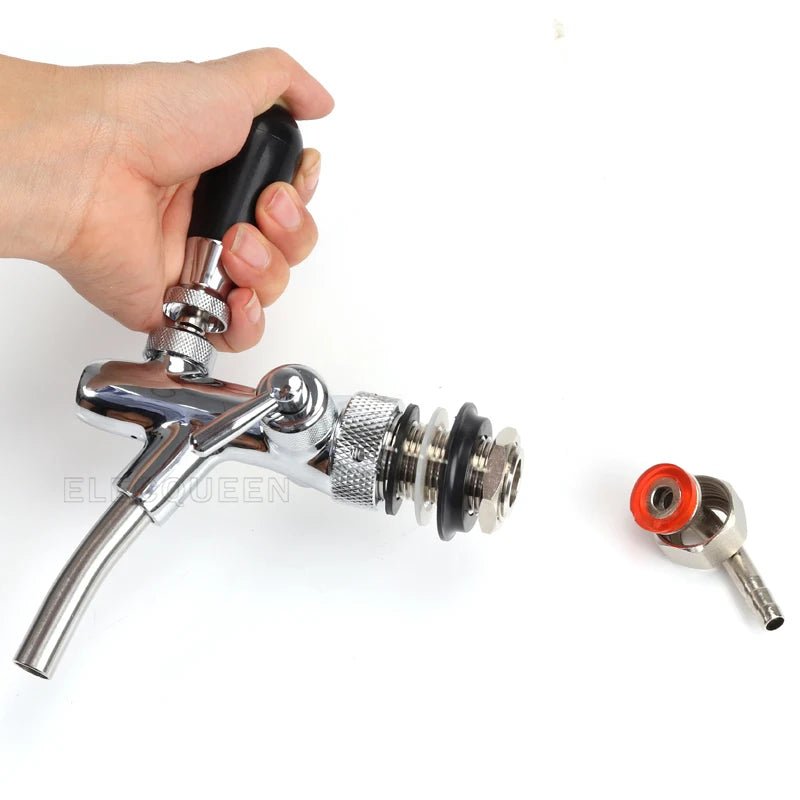 Beer tap faucet Adjustable Faucet with chrome plating Flow Control beer faucet Homebrew making tap - CleanOva