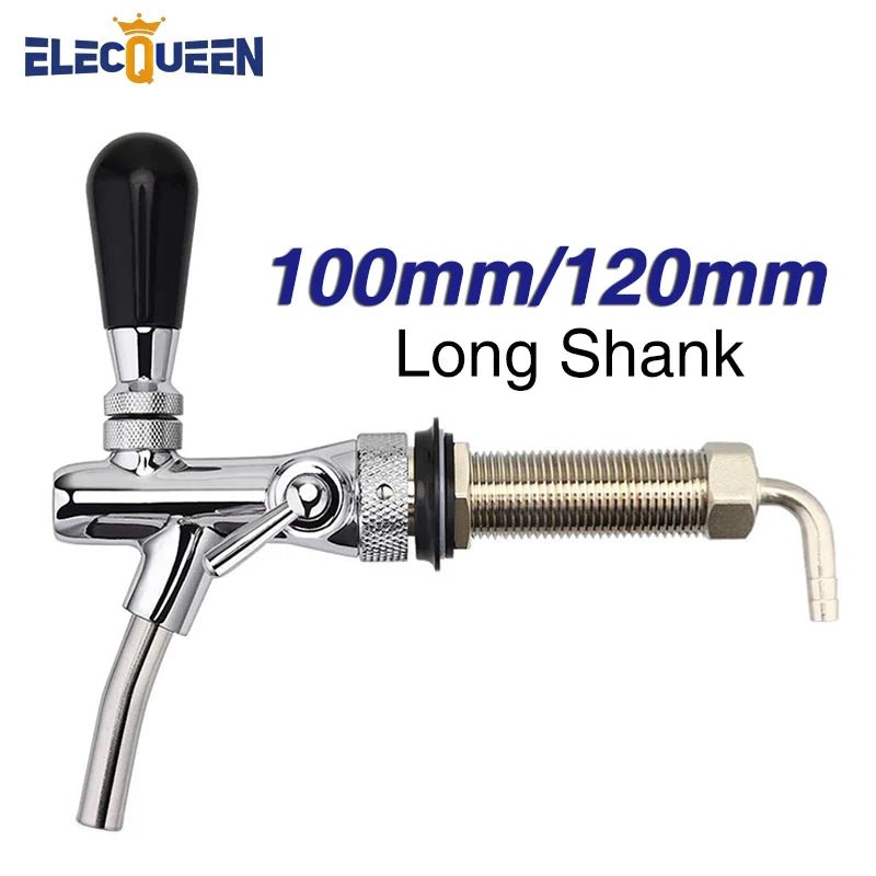 Home Brewing Beer Tap,100mm/120mm Long Shank Adjustable Draft Beer Faucet Tap Kegerator Tap Dispenser Bar Wine Tools ,Wholesale - CleanOva