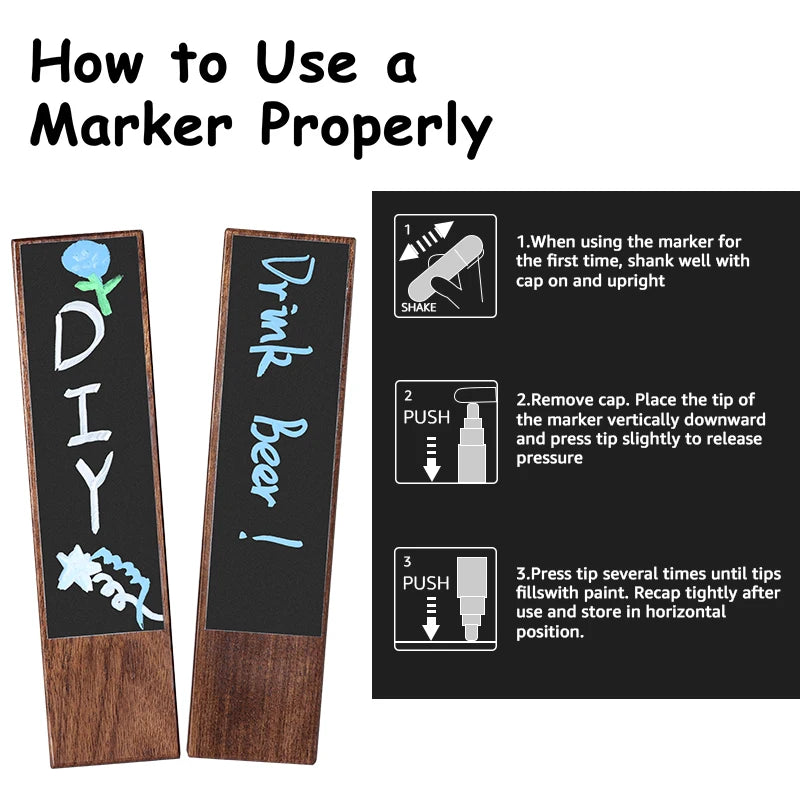 Wooden Beer Tap Handle – Chalkboard Custom Label