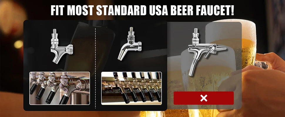 6-Pack Beer Tap Covers – Rubber Faucet Caps for Clean Draft Systems