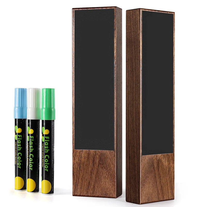 Premium Chalkboard Tap Handle – Wooden Customizable Design
