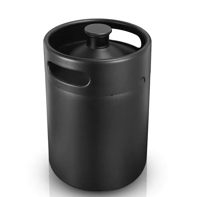 Mini Growler,304 Stainless Steel 5L Mini Keg Beer Growler Portable Beer Bottle for Picnic/BBQ Home Brewing Beer Making Tool - CleanOva