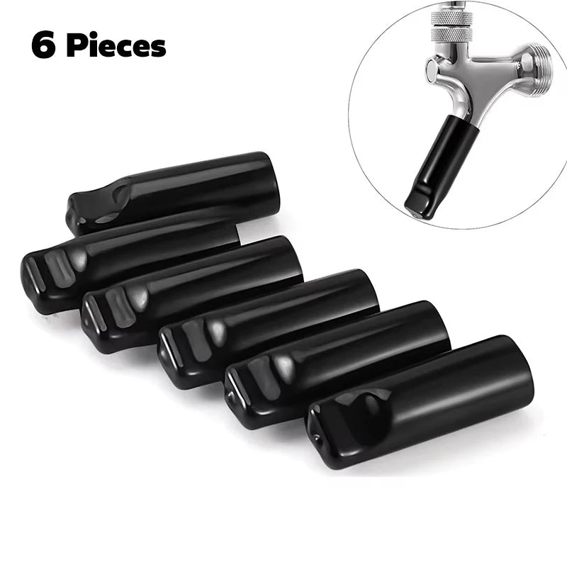 6-Pack Beer Tap Covers – Rubber Faucet Caps for Clean Draft Systems