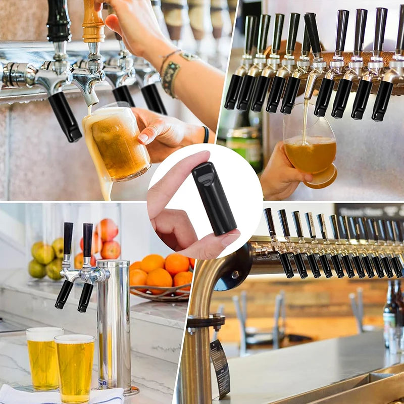 6-Pack Beer Tap Covers – Rubber Faucet Caps for Clean Draft Systems