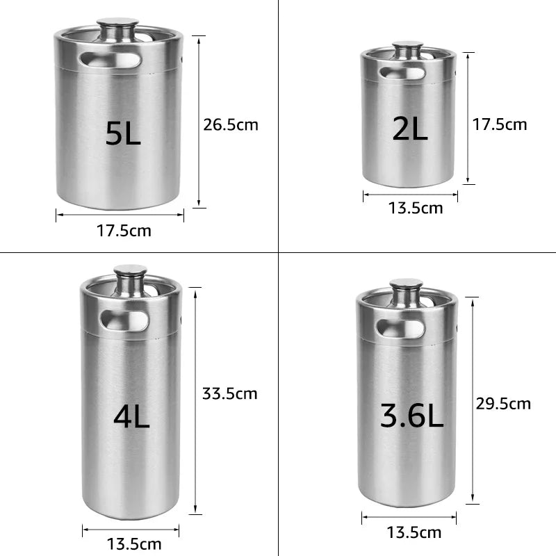 Premium Mini Keg Beer System – Home Draft Kit (3.6L / 5L) - CleanOva