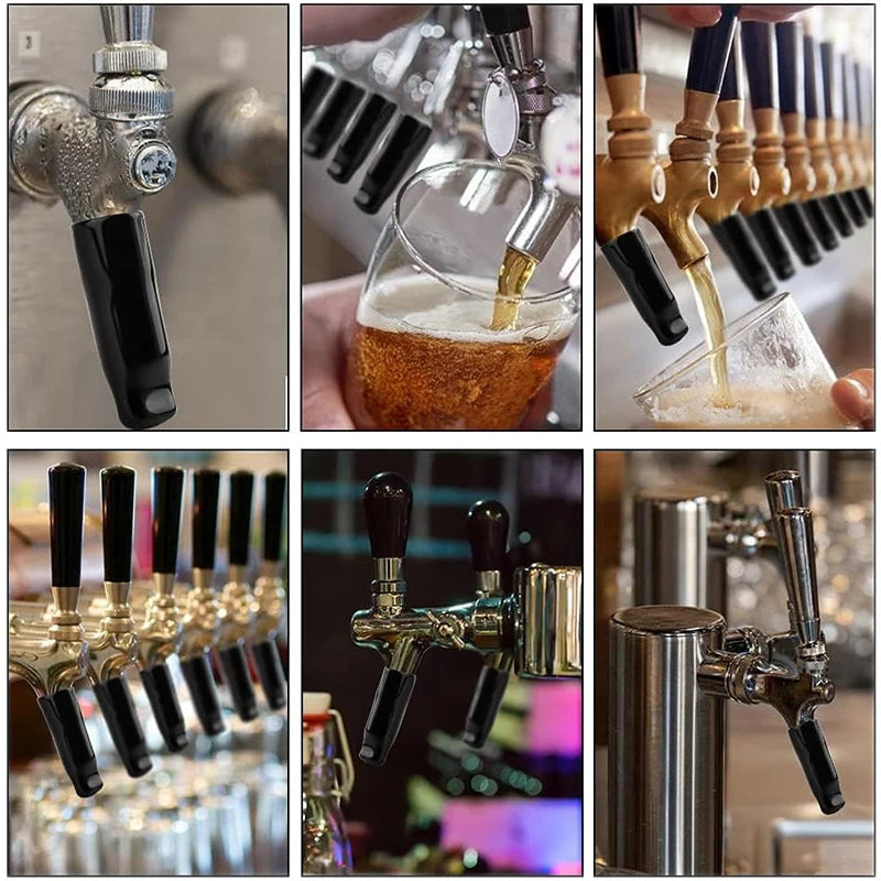 6-Pack Beer Tap Covers – Rubber Faucet Caps for Clean Draft Systems